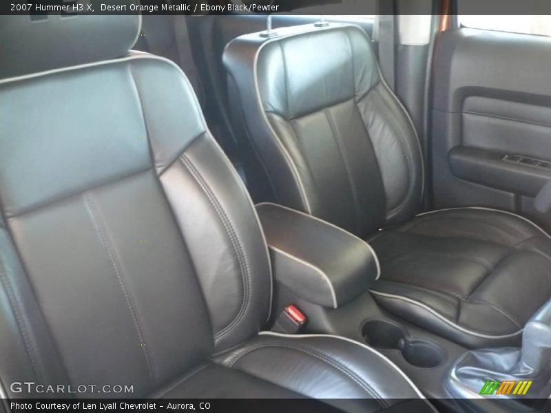 Desert Orange Metallic / Ebony Black/Pewter 2007 Hummer H3 X