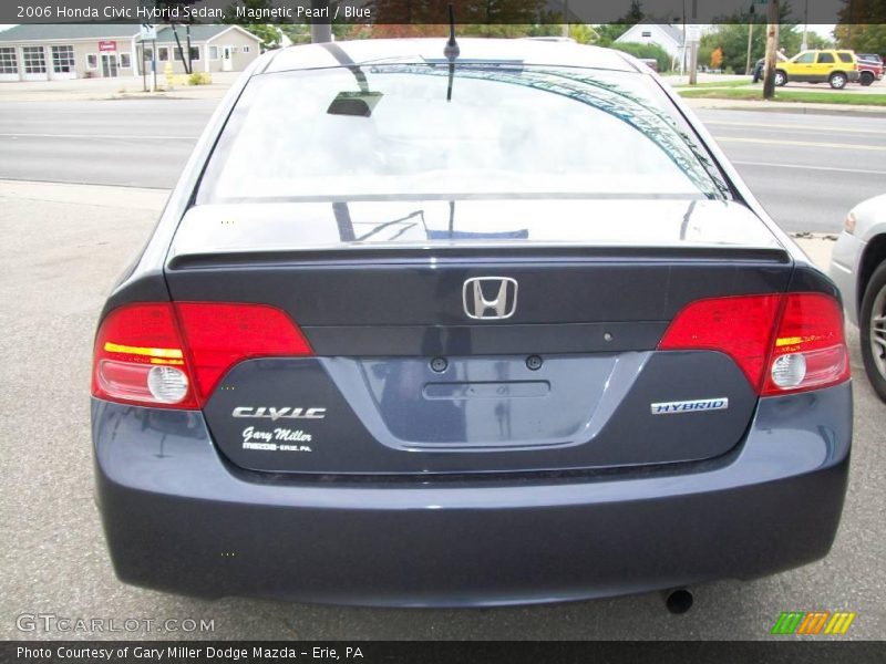Magnetic Pearl / Blue 2006 Honda Civic Hybrid Sedan