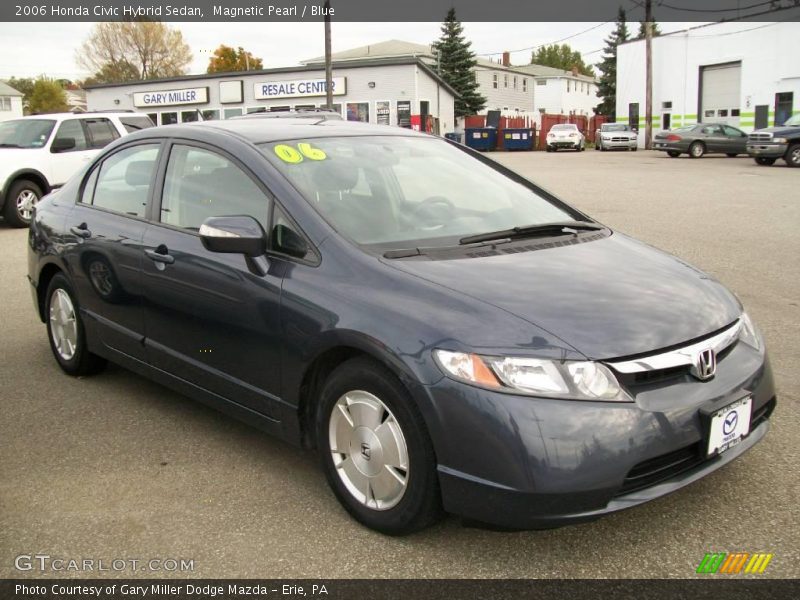 Magnetic Pearl / Blue 2006 Honda Civic Hybrid Sedan
