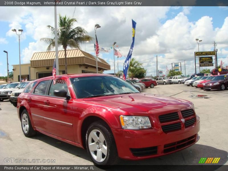 Inferno Red Crystal Pearl / Dark Slate Gray/Light Slate Gray 2008 Dodge Magnum