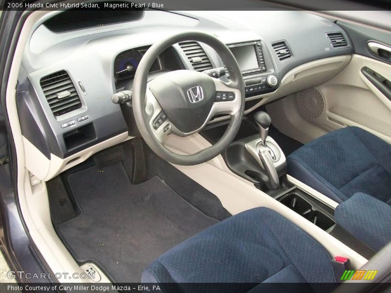 Magnetic Pearl / Blue 2006 Honda Civic Hybrid Sedan