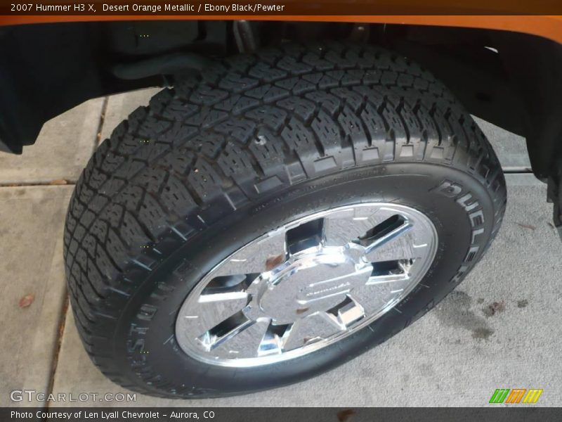 Desert Orange Metallic / Ebony Black/Pewter 2007 Hummer H3 X