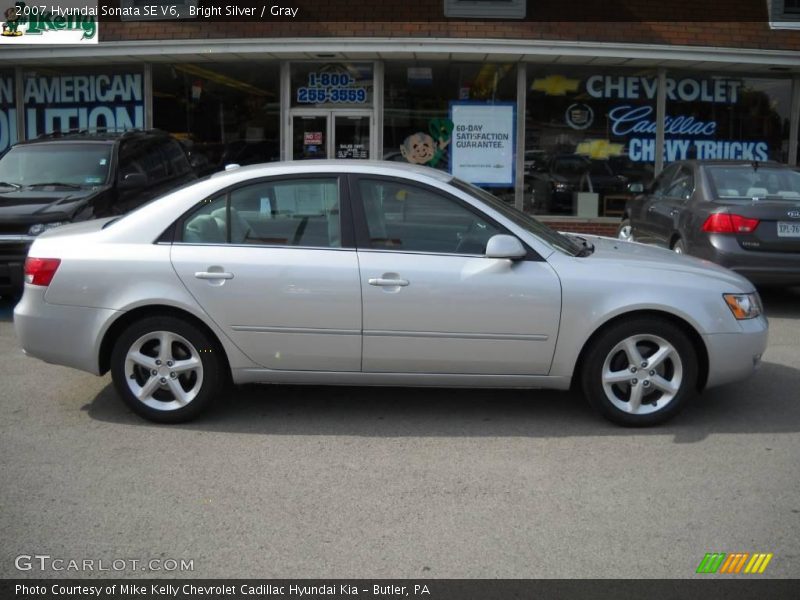 Bright Silver / Gray 2007 Hyundai Sonata SE V6