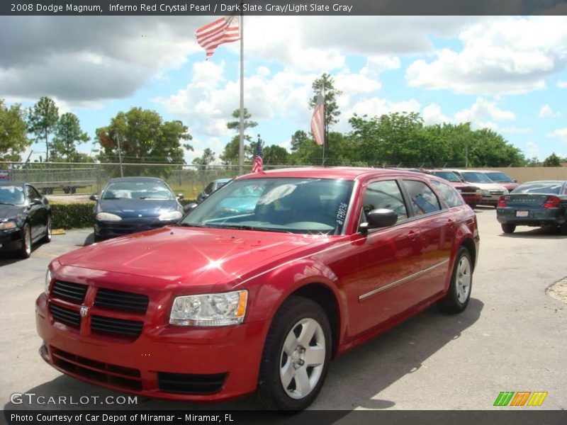 Inferno Red Crystal Pearl / Dark Slate Gray/Light Slate Gray 2008 Dodge Magnum