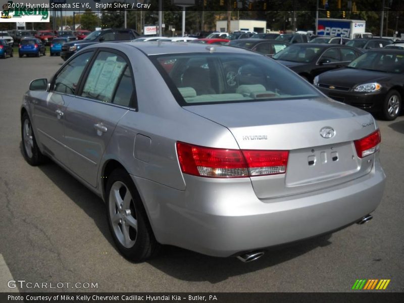 Bright Silver / Gray 2007 Hyundai Sonata SE V6