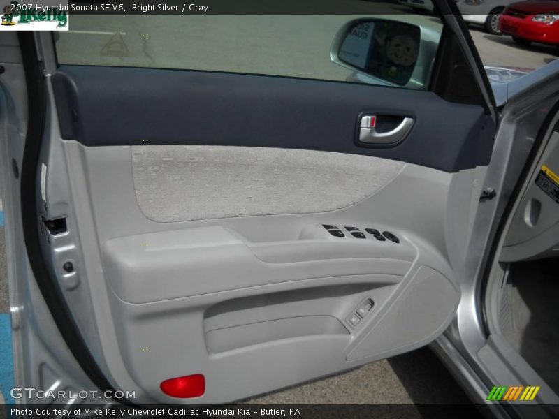 Bright Silver / Gray 2007 Hyundai Sonata SE V6