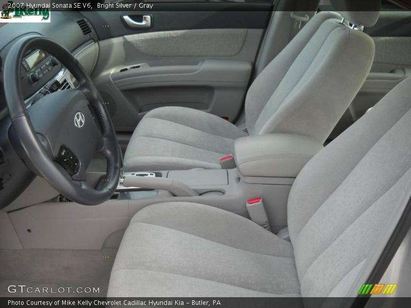Bright Silver / Gray 2007 Hyundai Sonata SE V6