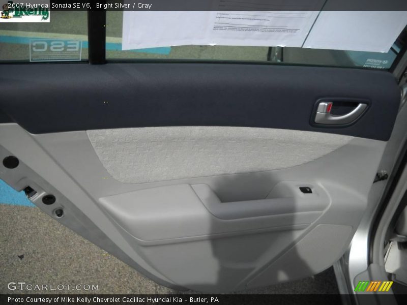Bright Silver / Gray 2007 Hyundai Sonata SE V6