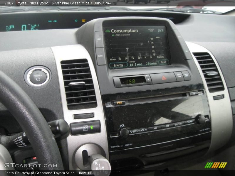Silver Pine Green Mica / Dark Gray 2007 Toyota Prius Hybrid