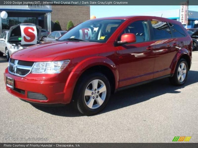 Inferno Red Crystal Pearl / Dark Slate Gray/Light Graystone 2009 Dodge Journey SXT