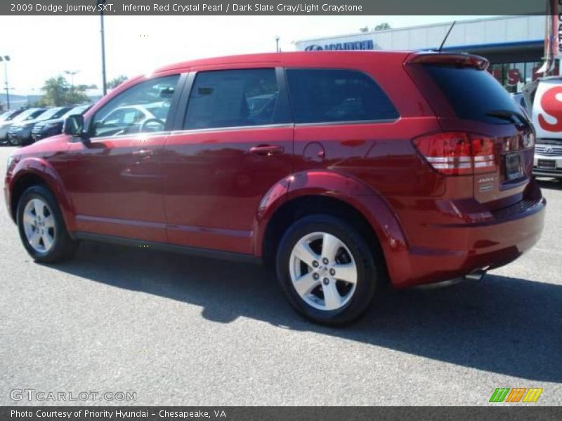 Inferno Red Crystal Pearl / Dark Slate Gray/Light Graystone 2009 Dodge Journey SXT