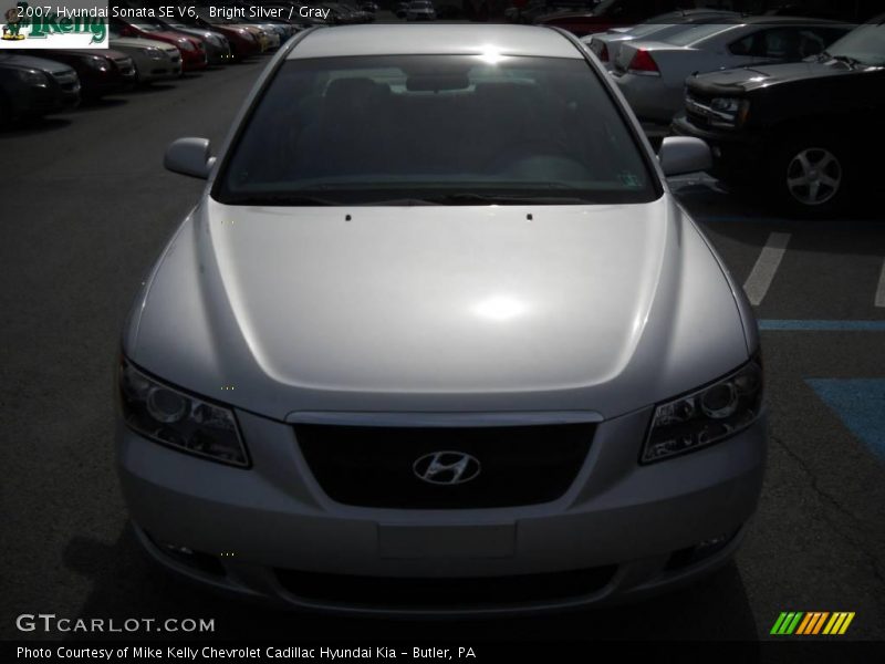 Bright Silver / Gray 2007 Hyundai Sonata SE V6