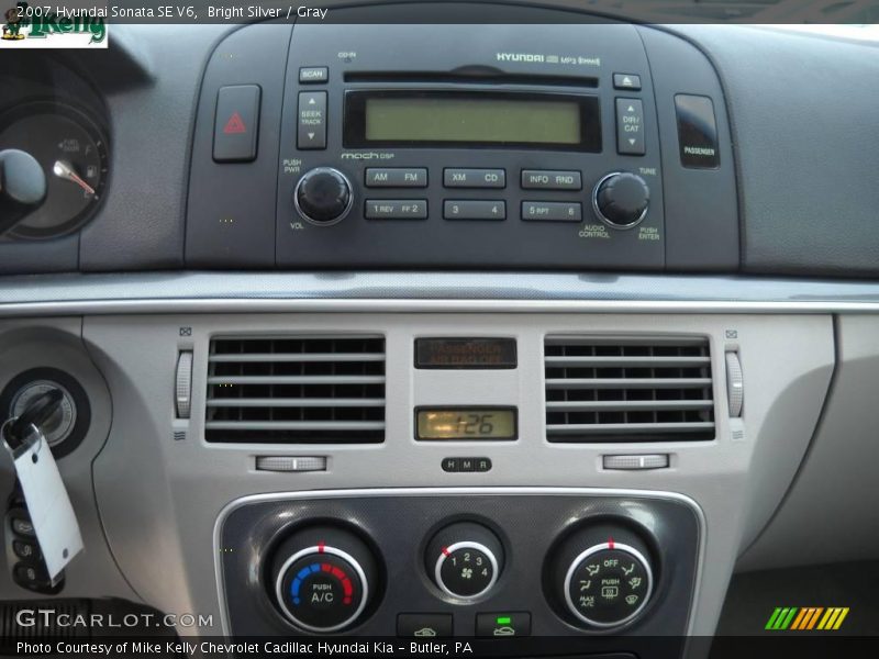Bright Silver / Gray 2007 Hyundai Sonata SE V6
