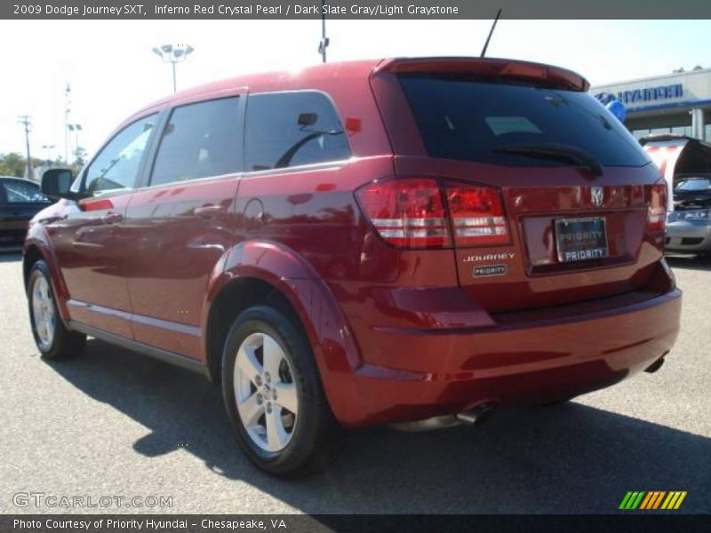 Inferno Red Crystal Pearl / Dark Slate Gray/Light Graystone 2009 Dodge Journey SXT