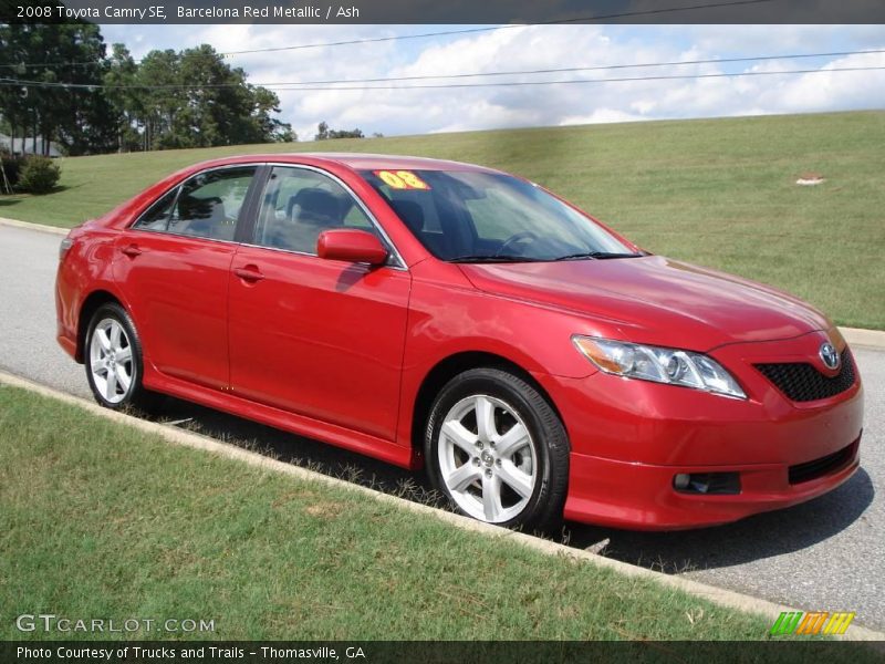 Barcelona Red Metallic / Ash 2008 Toyota Camry SE