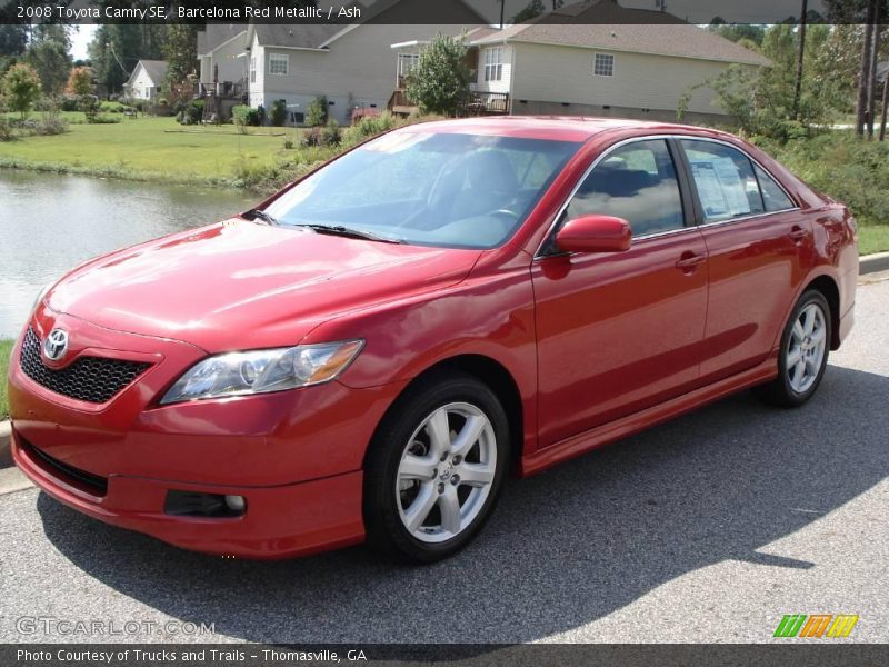 Barcelona Red Metallic / Ash 2008 Toyota Camry SE