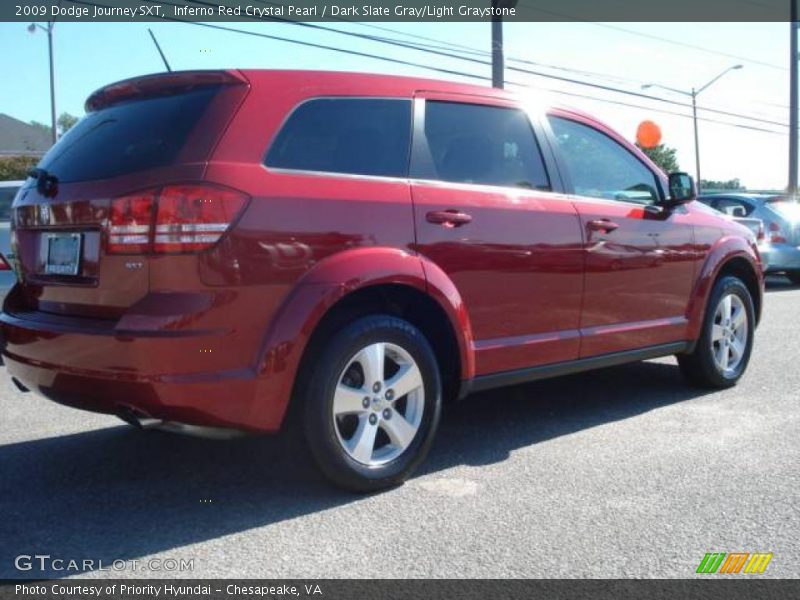 Inferno Red Crystal Pearl / Dark Slate Gray/Light Graystone 2009 Dodge Journey SXT