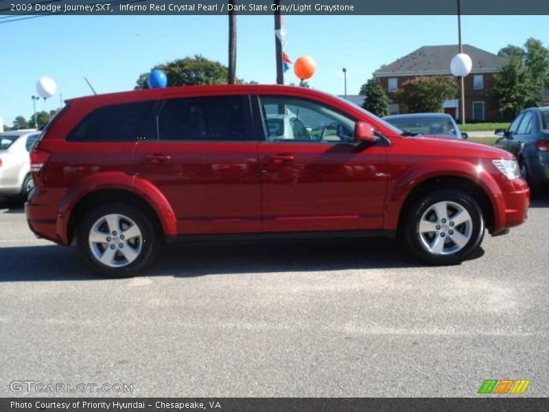 Inferno Red Crystal Pearl / Dark Slate Gray/Light Graystone 2009 Dodge Journey SXT