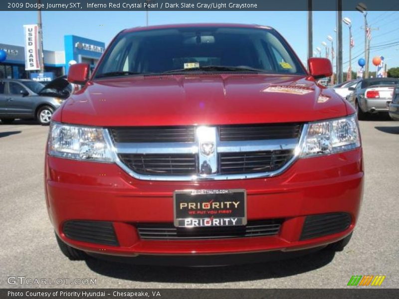 Inferno Red Crystal Pearl / Dark Slate Gray/Light Graystone 2009 Dodge Journey SXT