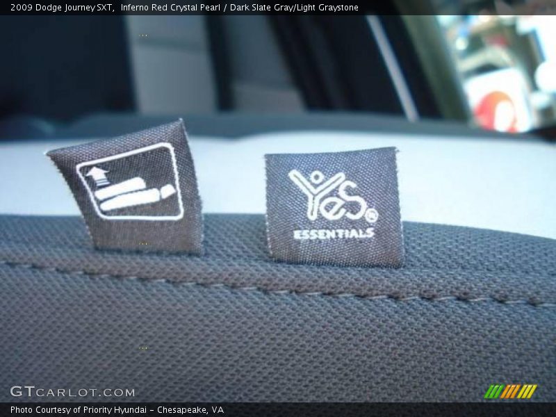 Inferno Red Crystal Pearl / Dark Slate Gray/Light Graystone 2009 Dodge Journey SXT