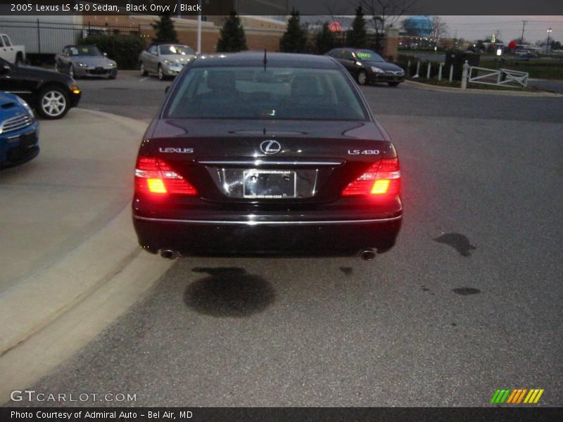 Black Onyx / Black 2005 Lexus LS 430 Sedan