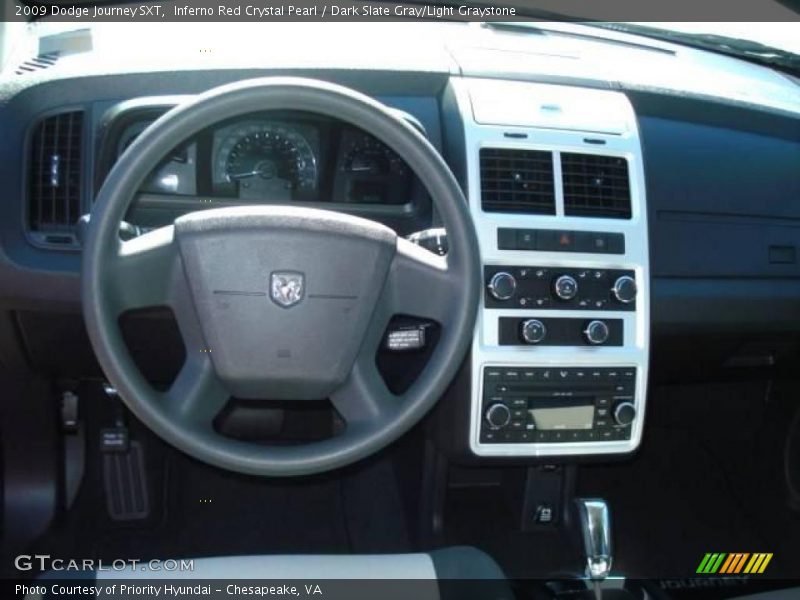 Inferno Red Crystal Pearl / Dark Slate Gray/Light Graystone 2009 Dodge Journey SXT