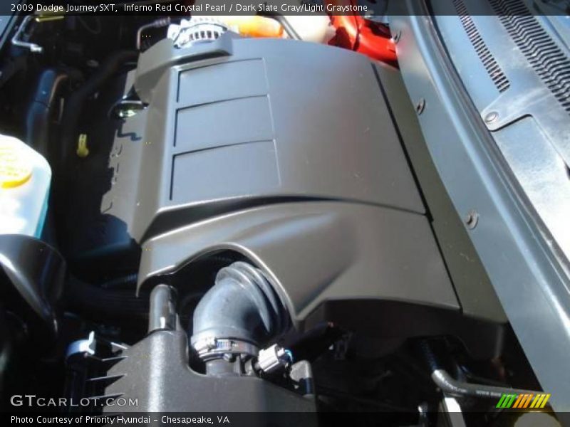 Inferno Red Crystal Pearl / Dark Slate Gray/Light Graystone 2009 Dodge Journey SXT