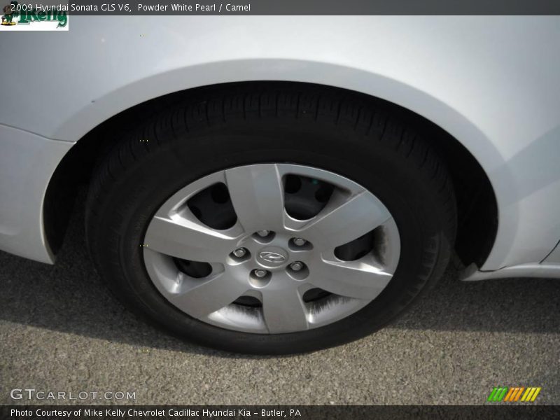 Powder White Pearl / Camel 2009 Hyundai Sonata GLS V6