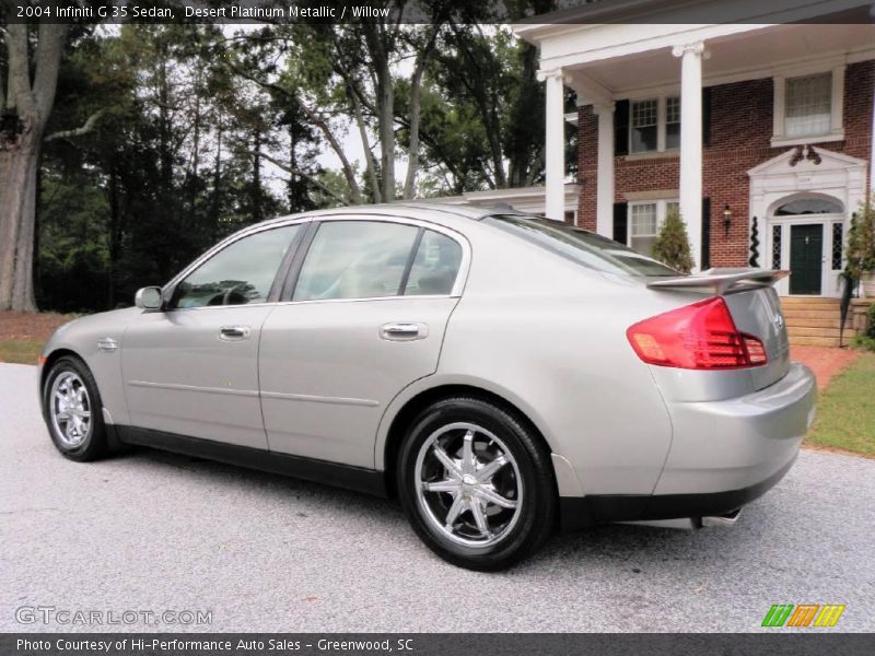 Desert Platinum Metallic / Willow 2004 Infiniti G 35 Sedan
