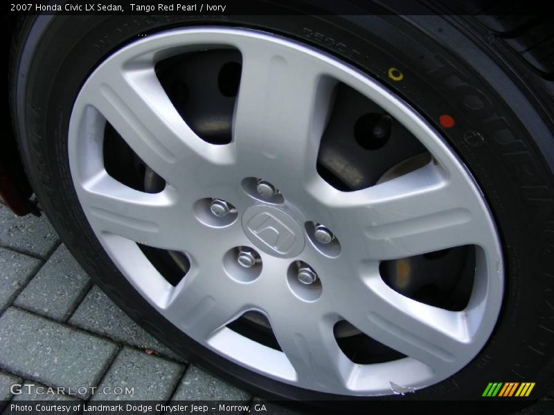 Tango Red Pearl / Ivory 2007 Honda Civic LX Sedan