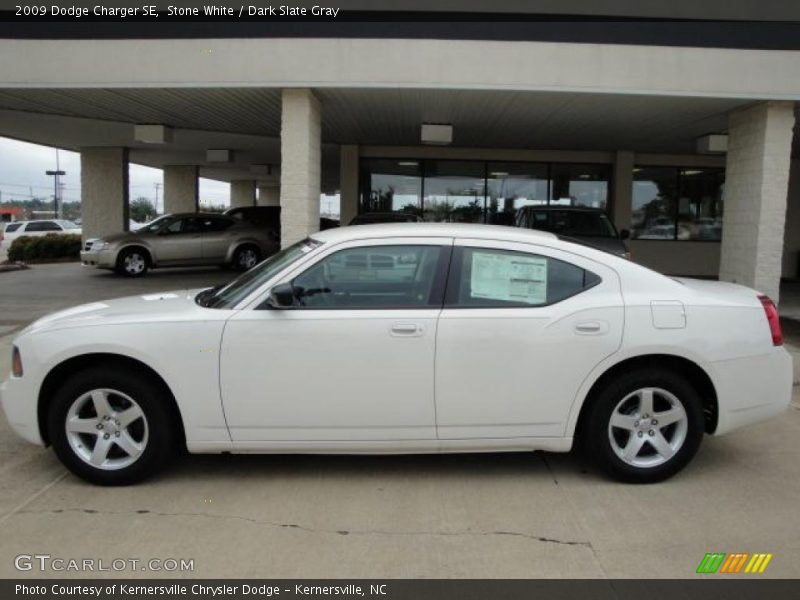 Stone White / Dark Slate Gray 2009 Dodge Charger SE