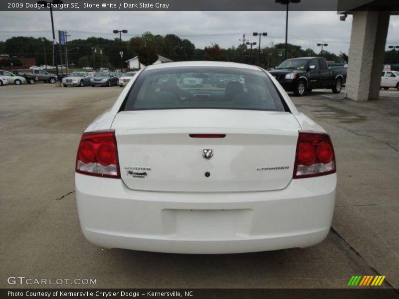 Stone White / Dark Slate Gray 2009 Dodge Charger SE