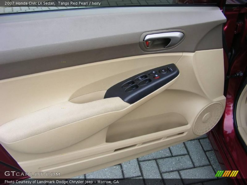 Tango Red Pearl / Ivory 2007 Honda Civic LX Sedan