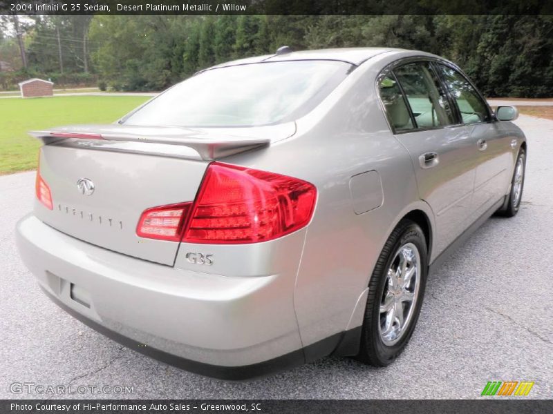 Desert Platinum Metallic / Willow 2004 Infiniti G 35 Sedan