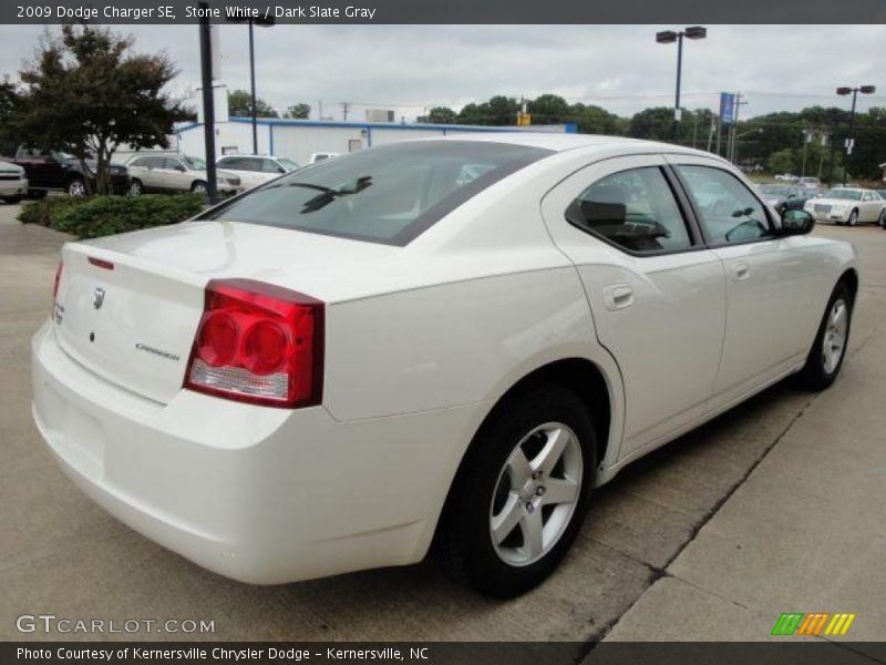 Stone White / Dark Slate Gray 2009 Dodge Charger SE