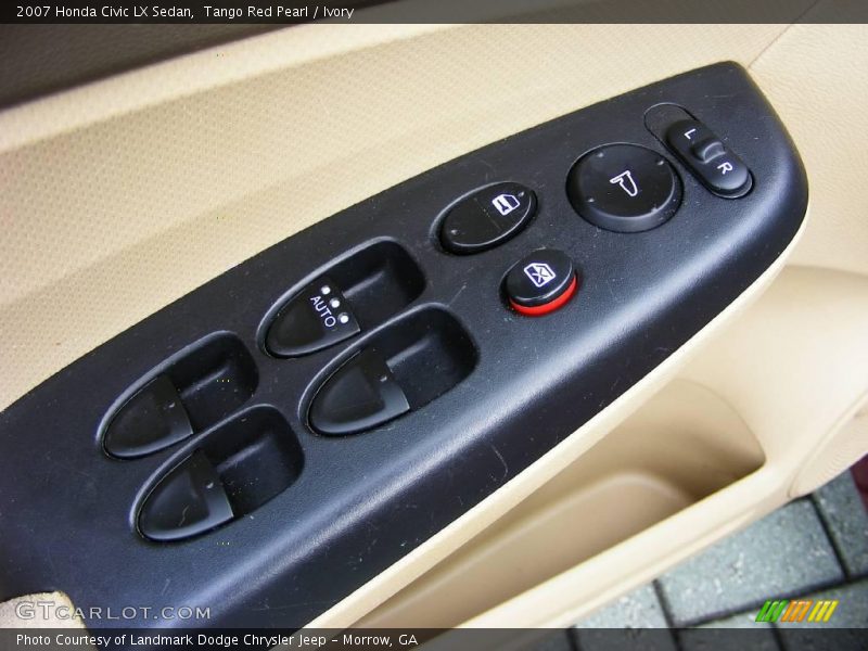 Tango Red Pearl / Ivory 2007 Honda Civic LX Sedan