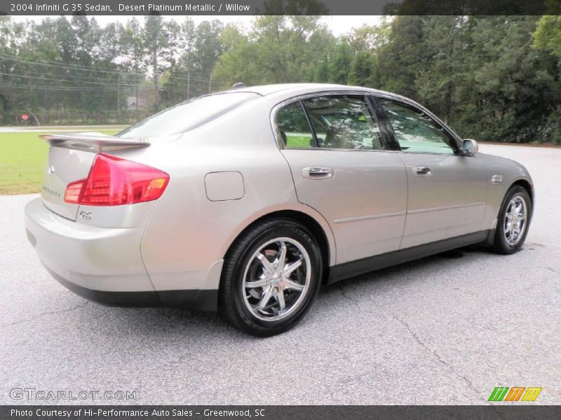 Desert Platinum Metallic / Willow 2004 Infiniti G 35 Sedan