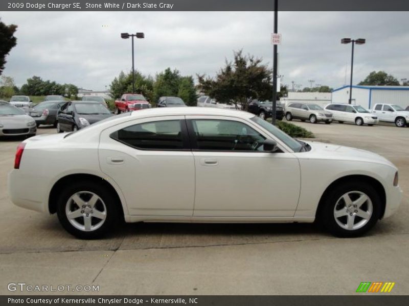 Stone White / Dark Slate Gray 2009 Dodge Charger SE