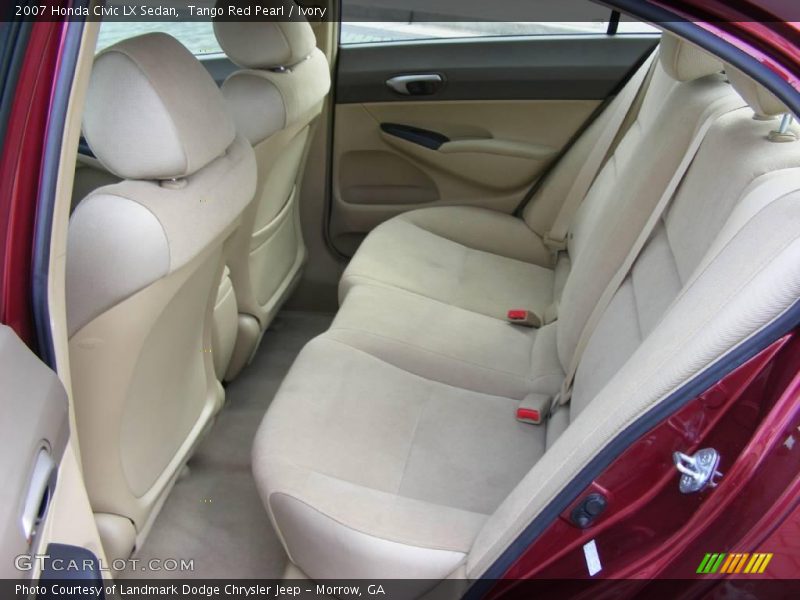Tango Red Pearl / Ivory 2007 Honda Civic LX Sedan