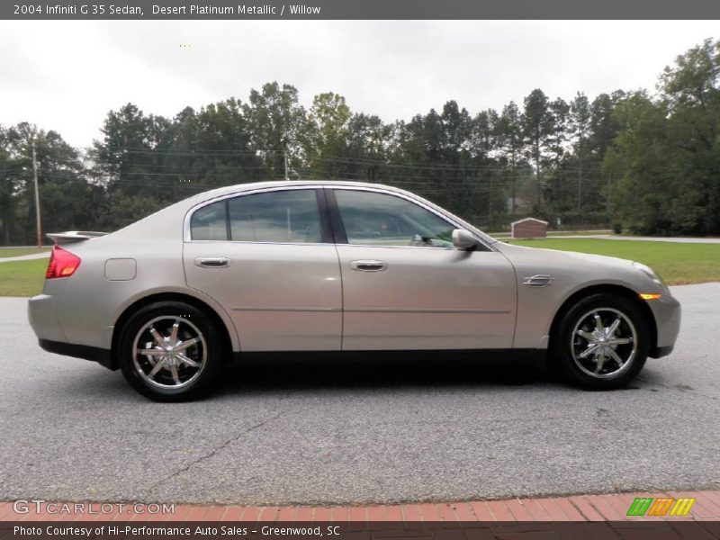 Desert Platinum Metallic / Willow 2004 Infiniti G 35 Sedan
