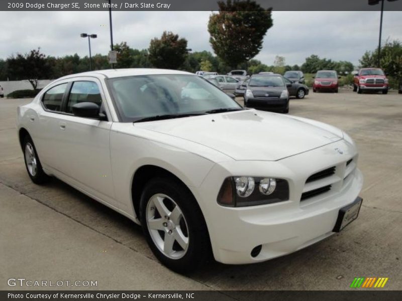 Stone White / Dark Slate Gray 2009 Dodge Charger SE