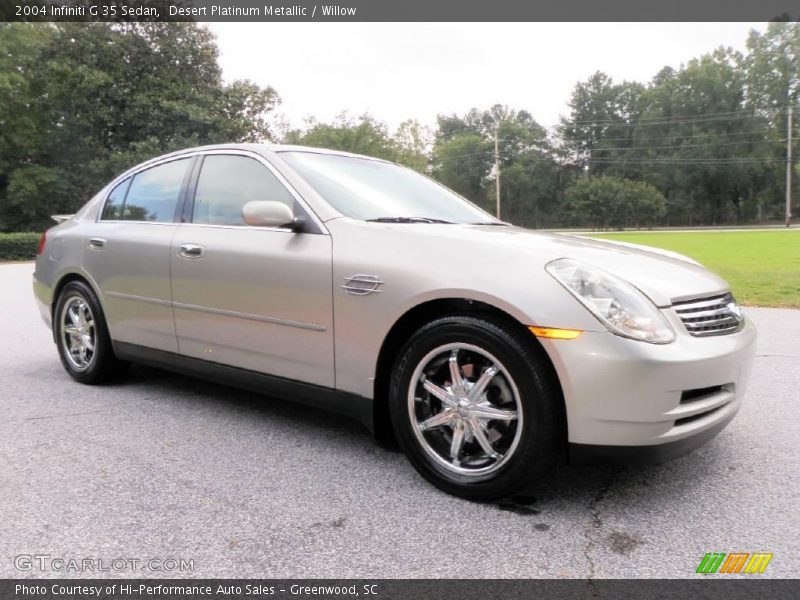 Desert Platinum Metallic / Willow 2004 Infiniti G 35 Sedan