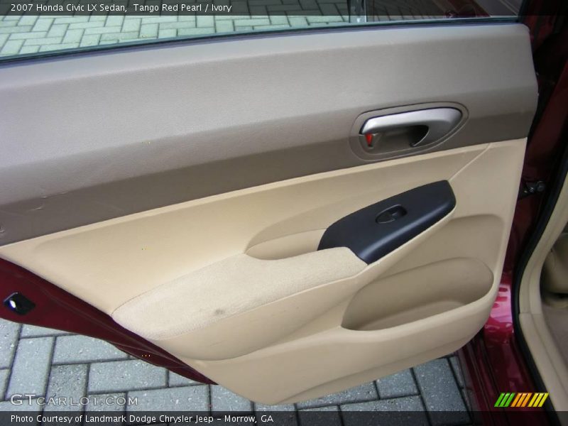 Tango Red Pearl / Ivory 2007 Honda Civic LX Sedan