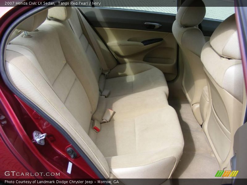 Tango Red Pearl / Ivory 2007 Honda Civic LX Sedan
