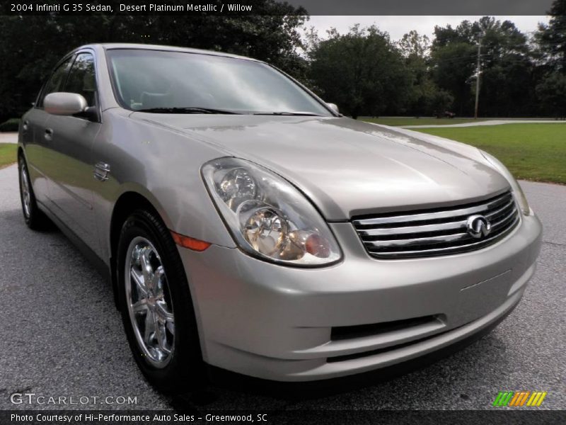 Desert Platinum Metallic / Willow 2004 Infiniti G 35 Sedan