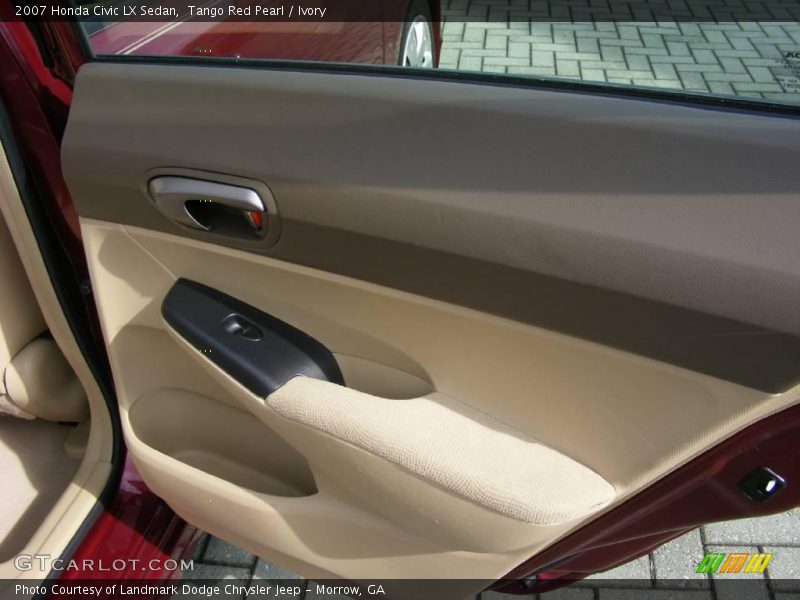Tango Red Pearl / Ivory 2007 Honda Civic LX Sedan