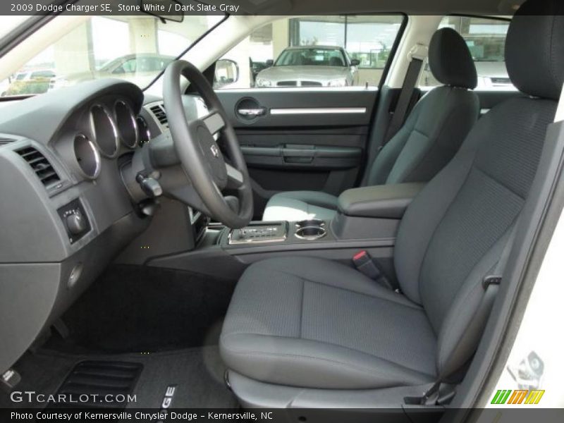 Stone White / Dark Slate Gray 2009 Dodge Charger SE