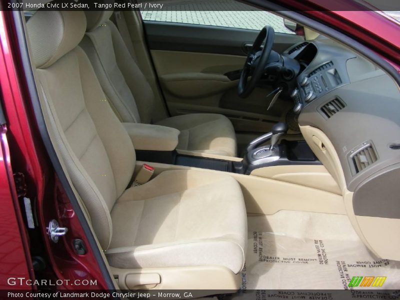Tango Red Pearl / Ivory 2007 Honda Civic LX Sedan