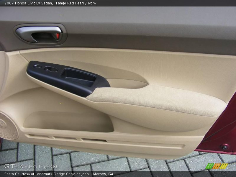 Tango Red Pearl / Ivory 2007 Honda Civic LX Sedan
