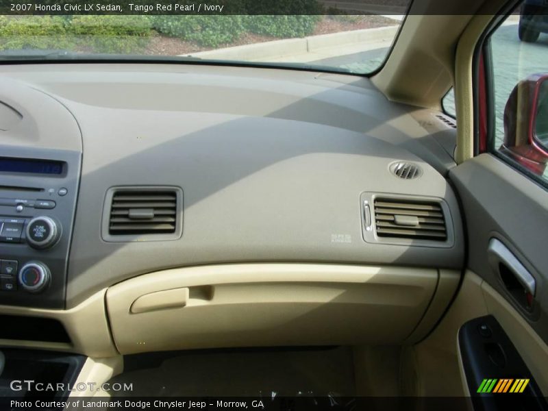 Tango Red Pearl / Ivory 2007 Honda Civic LX Sedan